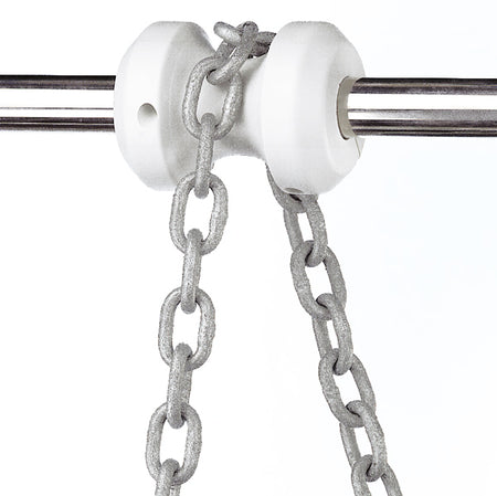 SeaTec ankerrulle til søgelænder, monteret på en båd