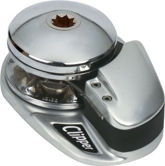 Lofrans ankerspil X2 alu set forfra med kæde og tov