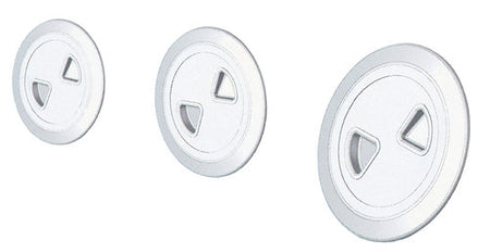 Nuova Rade inspektionsluge hvid Ø168/222mm, set forfra med tydeligt design