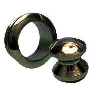 Foresti messing roset/knop til dør, monteret på skibsindgang.