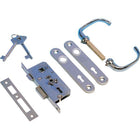 SeaTec dørlås set forfra med monteringsmål 42 x 94 x 12mm.