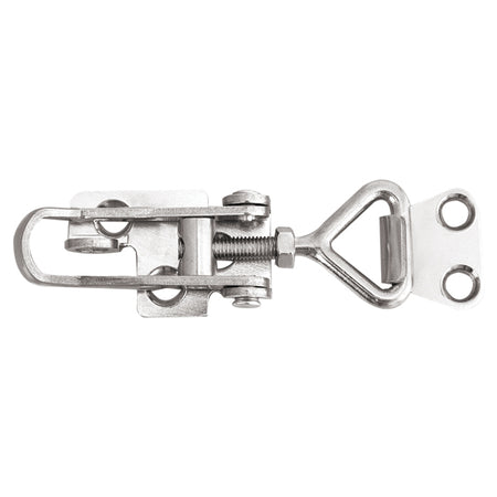 1852 spændeoverfald set fra siden med låsebeslag, klar til montering