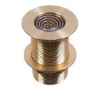 Guidi gennemføring 1 1/2" med fjedersi, vist fra siden.