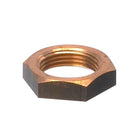 Guidi møtrik i messing 3/8", set fra siden med detaljeret overfladebehandling.