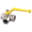 Guidi trevejshane type T 3/8" set fra siden med tilslutninger.
