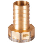 Guidi slangestuds i bronze, med indvendig gevind og 20 mm diameter.