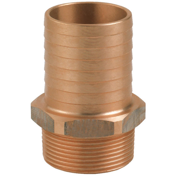 Guidi slangestuds 1 1/2" monteret på en bådslange i brug.