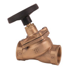 Guidi kuglehane 2 1/2" i bronze, set forfra med glat overflade.