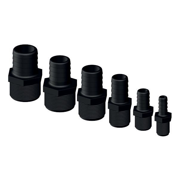 Trudesign slangestuds han komposit i sort, vist fra siden.