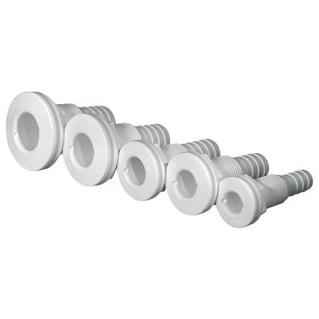 Trudesign komposit gennemføring monteret på båd, hvid 3/4"