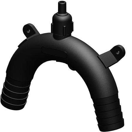 Trudesign antihævert 25mm sort set forfra med glat overflade.