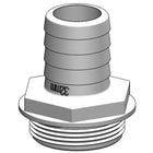 Trudesign slangestuds 1 1/2" set fra siden i hvid farve