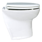 Jabsco deluxe 14" lige bagkant, 12V saltvandspumpe set fra siden