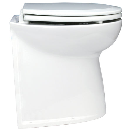 Jabsco deluxe 17" el-toilet med soft close, set fra siden