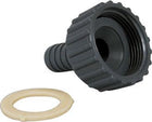 Barka stud i lige 3/4" gevind, set fra siden