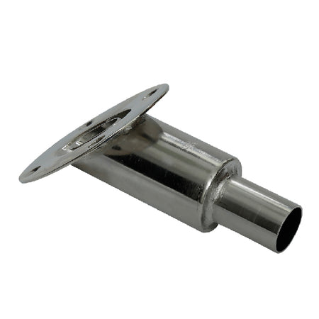 Udstødningsgennemføring fra 1852, vinklet model Ø24 mm, set forfra.