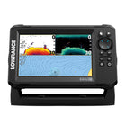 Lowrance 7 Splitshot HD ekkolod set fra siden med touchscreen
