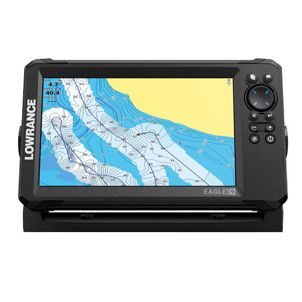 Lowrance EYE-9 Live præsenteret i butikselement.