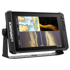 Lowrance Elite FS 12 skærm med Active Imaging 3-i-1 transducer, set forfra