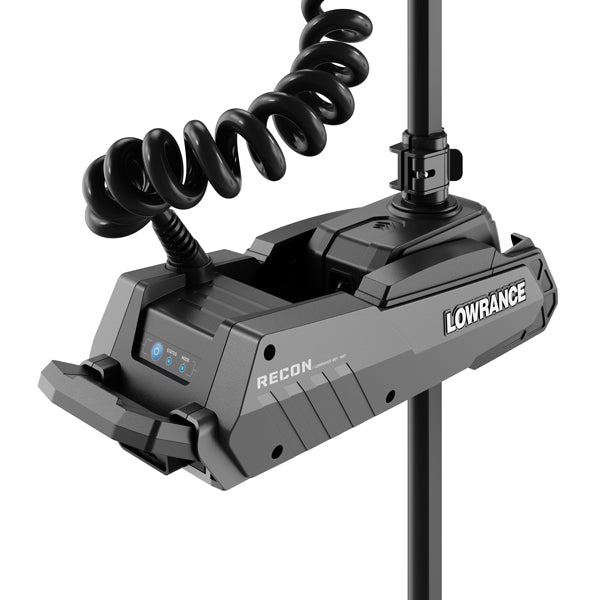 Lowrance RECON motor med kontrolpanel vist forfra.
