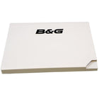 Navico Suncover til B&G Zeus2 touch 9" i hvid, set fra siden.