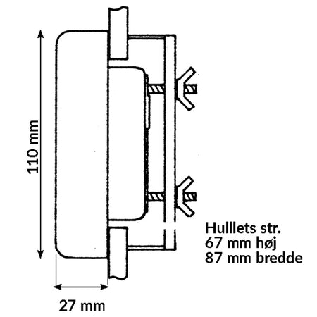 Nasa Clipper ekkolod set fra siden med tydelig display