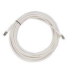 1852 VHF kabel RG-8X i hvid farve, 18 meter langt, med hun FME stik