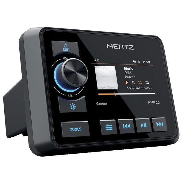 Hertz HMR 20 DAB+ digital mediemodtager set forfra, vandtæt design.