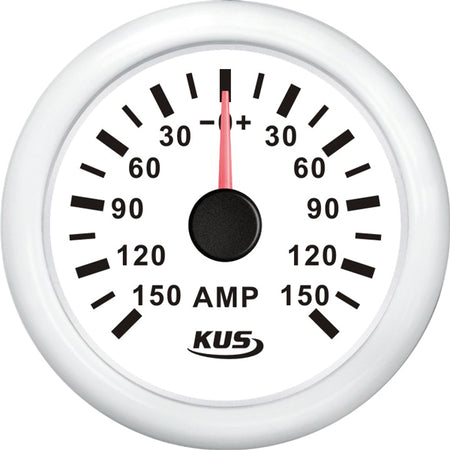 Kus amperemeter 150Amp i hvid med shunt til bådmodulering