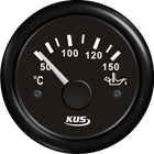 Kus olie temperaturmåler sort, viser temperatur mellem 50-150 grader.