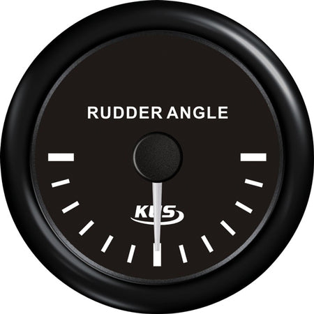 Kus rorindikator i sort, vist fra fronten med skala 0-190 ohm.