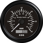 Kus GPS speed viser hastighed op til 30 knob, med sort design.