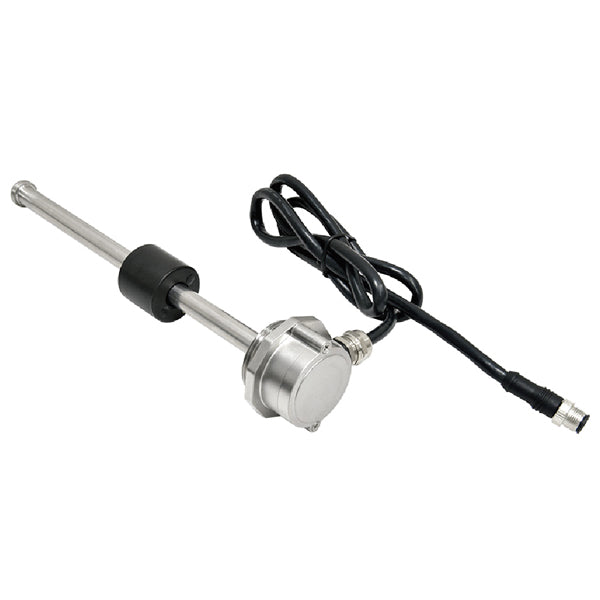 Kus brændstof/vandgiver monteret på båd, med NMEA2000-stik.