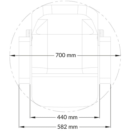Hvid ESM styrestol med komfortable detaljer i naturmiljø