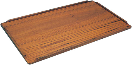 Roca teak bordplade i mål 400 x 700 mm, set fra oven.