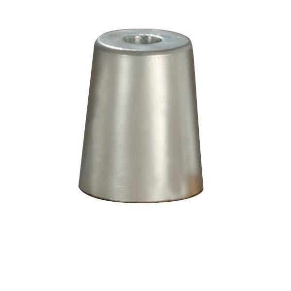 Tecnoseal zink møtrik set fra siden, klar til montering.