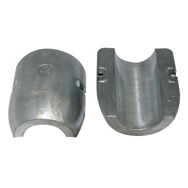 Tecnoseal akselanode 55/22mm, set fra siden med detaljeret struktur.