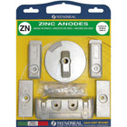 Tecnoseal zink kit til Mercury Verado 6 cyl. vist fra siden.