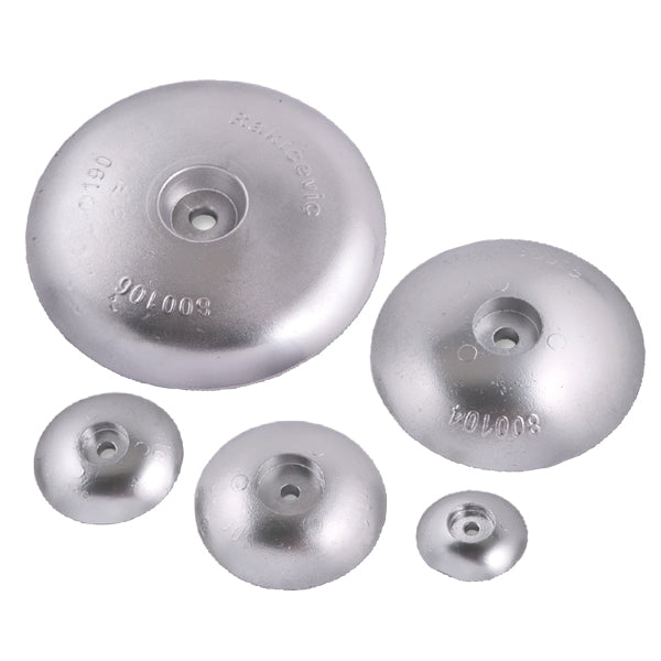 Zink rundanode fra 1852 med diameter Ø110mm, vises fra siden