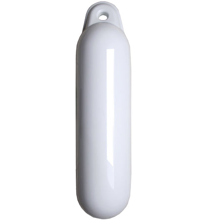 Majoni drop fender i hvid, set forfra med bløde konturer.