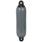 Dan-Fender i grå med sort top, set fra siden, ideal til bådbrug.