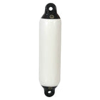 Dan-Fender 12x42 cm fender i hvid med sort top, set forfra
