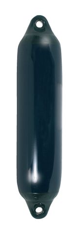 Polyform fender F02 i navy med sort top set fra siden