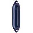 Polyform F1 fender i navy, set forfra med blød overflade