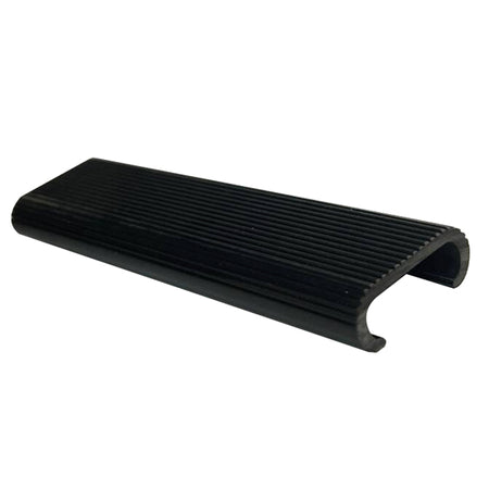 Sort PVC trin til badestiger fra SeaTec, set fra siden