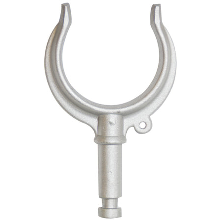 SeaTec åregaffel i aluminium set fra siden, med pin til 17,17mm bolt