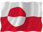 Adela gæsteflag i grønlandsk design, syet og klar til brug.