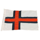 Flag færøerne 150cm fra 1852, flot syet med klare farver.