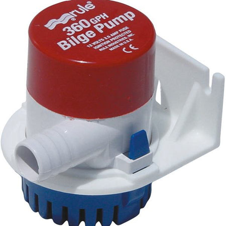 Jabsco monterings beslag til dykpumpe, set fra siden