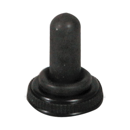 SeaTec gummihætte i sort epdm, set fra siden med glat overflade.